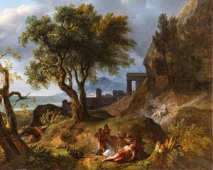 The Death Of Hippolytus — Jean Charles Joseph Rémond