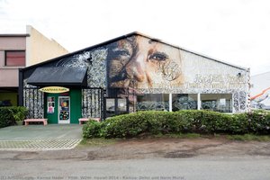 Pow! Wow! Hawaii 2014 - Kamea, Defer And Norm Mural — Kamea Hadar