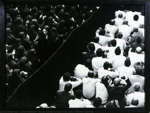 Fervor Series (crowd From Back, Woman Leaving) — Shirin Neshat, Contemporary Photography