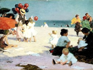 On The Beach — Edward Henry Potthast