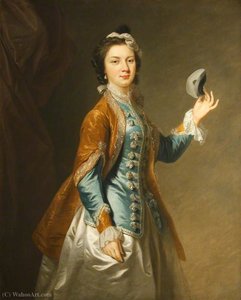 Eva Maria Veigel, Mrs David Garrick — Johann Zoffany