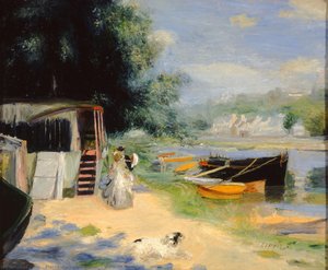 View Of Bougival — Pierre-auguste Renoir