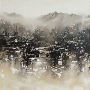 Sombras Monolíticas Sobre La Niebla Silenciosa: Una Expresión Singular De Tierra Y Éter