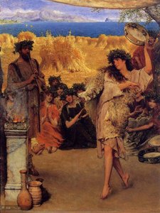 A Harvest Festival (also Known As A Dancing Bacchante At Harvest Time) — Lourens Alma Tadema