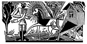 A Horse And A Groom — David Davidovich Burliuk