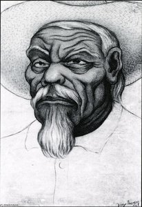 Cabeza De Campesino Viejo — Diego Rivera