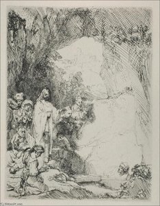 The Resurrection Of Lazurus, A Small Plate — Рембрант, Baroque