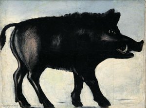 Boar — Niko Pirosmani, Primitivism