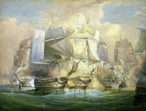 He Battle Of Trafalgar, The Beginning Of The Action, 21st October — William John Huggins