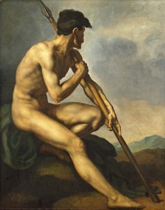 Nude Warrior With A Spear — Théodore Géricault, Neoclassicism