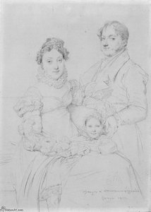 The Cosimo Andrea Lazzerini Family — Jean-auguste-dominique Ingres