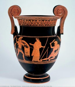 Volute Krater With Battle Scene From The Trojan War — The Niobid Painter