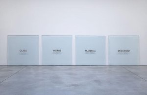 Glass Words Material Described — Joseph Kosuth