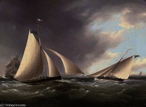 Cutters racing in the channel off the seven sisters