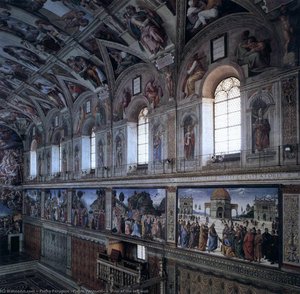 View Of The Left Wall — Pietro Perugino (pietro Vannucci)