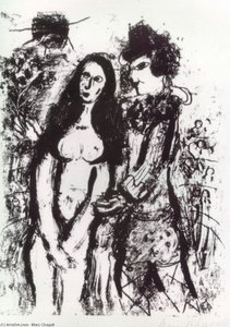 Clown In Love — Marc Chagall