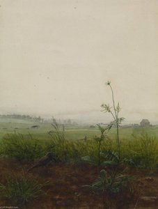 Landscape With Bird And Weeds — Léon Bonvin