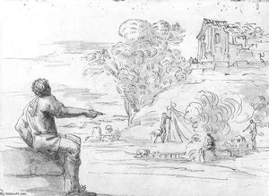 View Of The Acqua Acetosa, Rome — Agostino Tassi