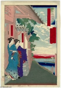 The Daishichi Restaurant — Tsukioka Yoshitoshi