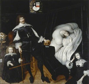 Sir Thomas Aston At The Deathbed Of His Wife — John Souch