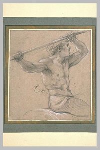 Cavalier Demi-nu, À Mi-jambes, De Profil — Charles Le Brun
