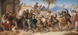 German Artists Make Their Sketches In Rome