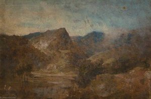 Hills With Trees In The Foreground (recto) — George Howland Beaumont