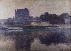 Vernon Church In Fog — Claude Monet, Impressionism