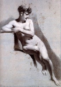Female Nude Leaning — Pierre-paul Prud'hon