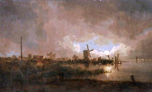 Moonlight Scene — John Berney Crome