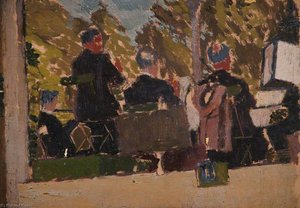 Brass Band In A Bandstand — Edward Morland Lewis