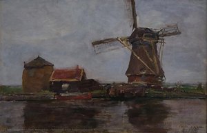 Windmill With Summerhouse Ii — Piet Mondrian, Neo-plasticism