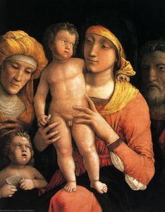 The Holy Family With Saint Elizabeth And The Infant John The Baptist — Andrea Mantegna, Renaissance Early Renaissance