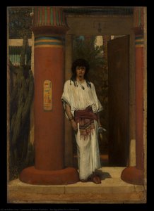 An Egyptian In A Doorway — Lourens Alma Tadema, Victorian Decorative Arts