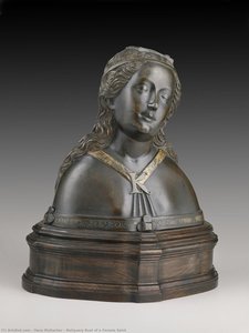 Reliquary Bust Of A Female Saint — Hans Multscher, Late Medieval Realism