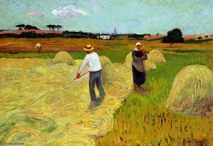 Hay Making Sun — Henri Moret