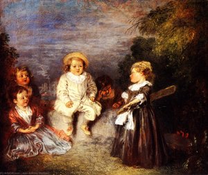 El Alegre Día — Jean-antoine Watteau