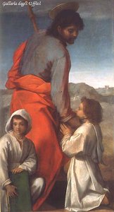 St James With Two Children — Andrea Del Sarto
