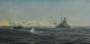 Bombardment of Bardia by HMS 'Barham'