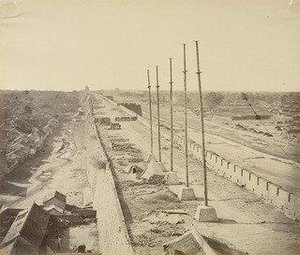 Top Of The Wall From Anting Gate. Pekin Taken Possession By English And French Troops — Felice Beato