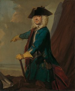 Gerrit Sichterman (1688-1730). Quartermaster-general Of The Cavalry, Colonel Of The Oranje-groningen Infantry Regiment, Commandant Of Grave, Cornelis Troost, 1725 — Cornelis Troost