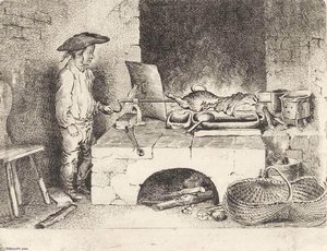 The Boy With The Sausage Spit — Daniel Nikolaus Chodowiecki