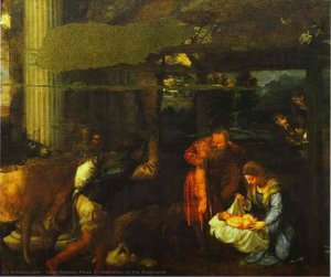 Adoración De Los Pastores — Titian Ramsay Peale Ii, Alto Renacimiento