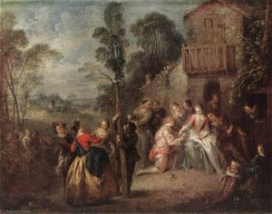 The May Tree — Jean-baptiste Pater