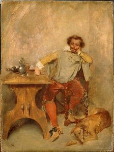 Au Cabaret. Reître Et Lévrier — Jean-louis Ernest Meissonier