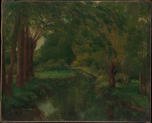 Ein Bach Im Lichtung — Gustave Courbet, Realismus