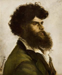 Self-portrait — Михály Мунка́сьи