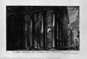 The Roman Antiquities, T. 1, Plate Xiv. Pantheon. — Giovanni Battista Piranesi