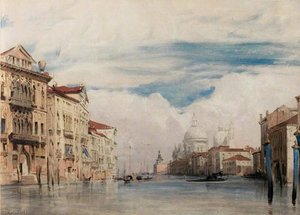 The Grand Canal, Venice — Richard Parkes Bonington, Romantic Landscape Painting