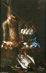 Still Life With A Dead Fox And Ducks — Philipp Ferdinand De Hamilton
